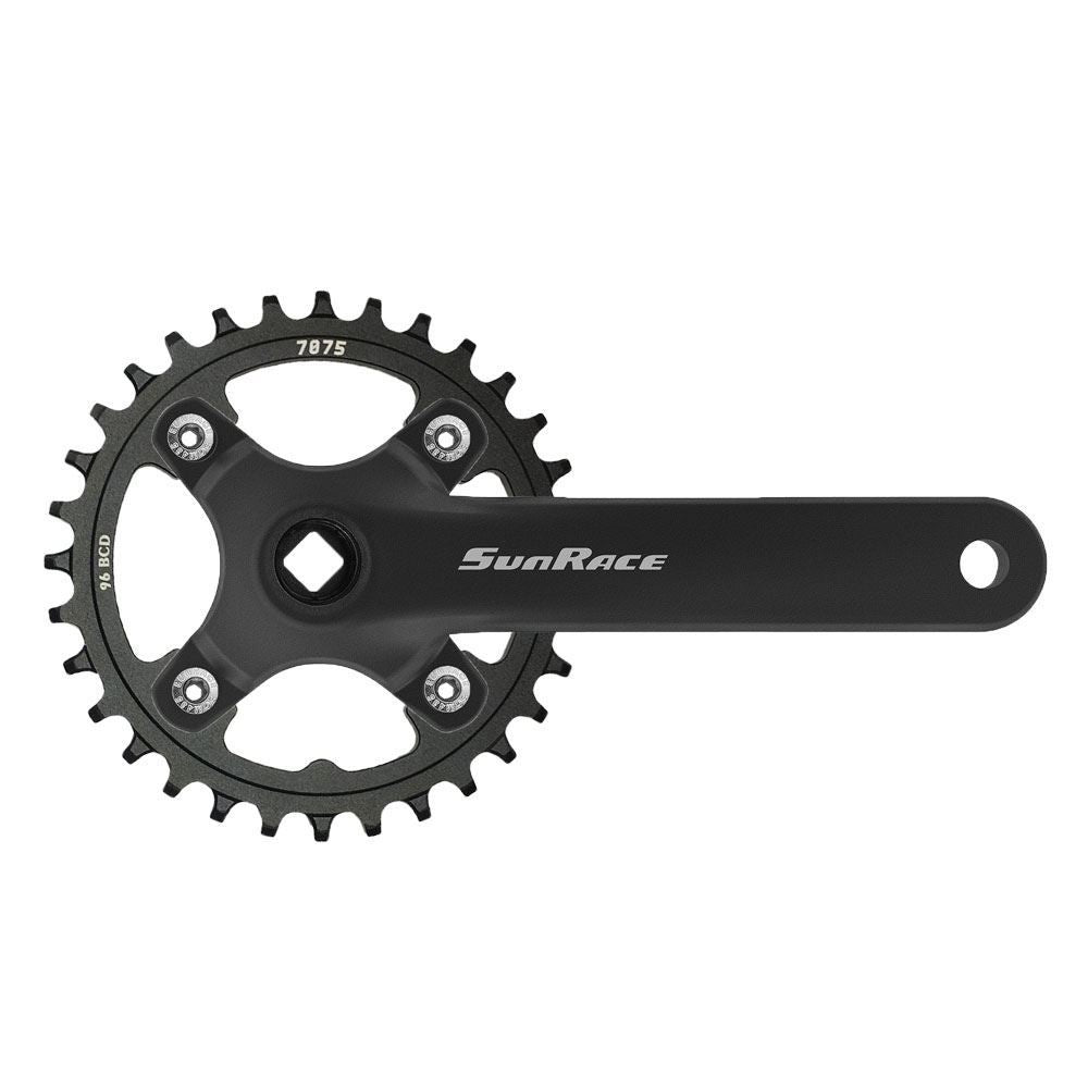 Sunrace Single Front x Thick Thin Chain Set Crank square tapered