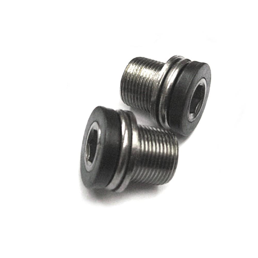 Cyclingcolors M15 Bicycle Crank Bolts For Shimano, ISIS, Bosch, Brose E-Bike Motors – Silver, Steel