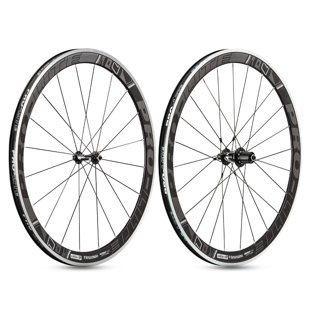 Pro-Lite Bracciano 42mm Road Bike Aero Clincher Wheelset A42W wide