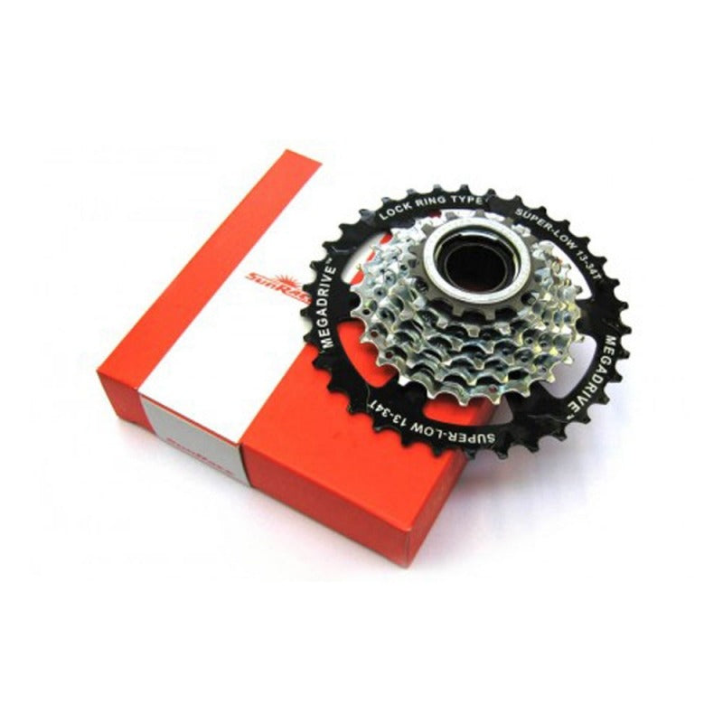 Sunrace Screw-On Rear Freewheel Gears Mega Range 13-34 tooth