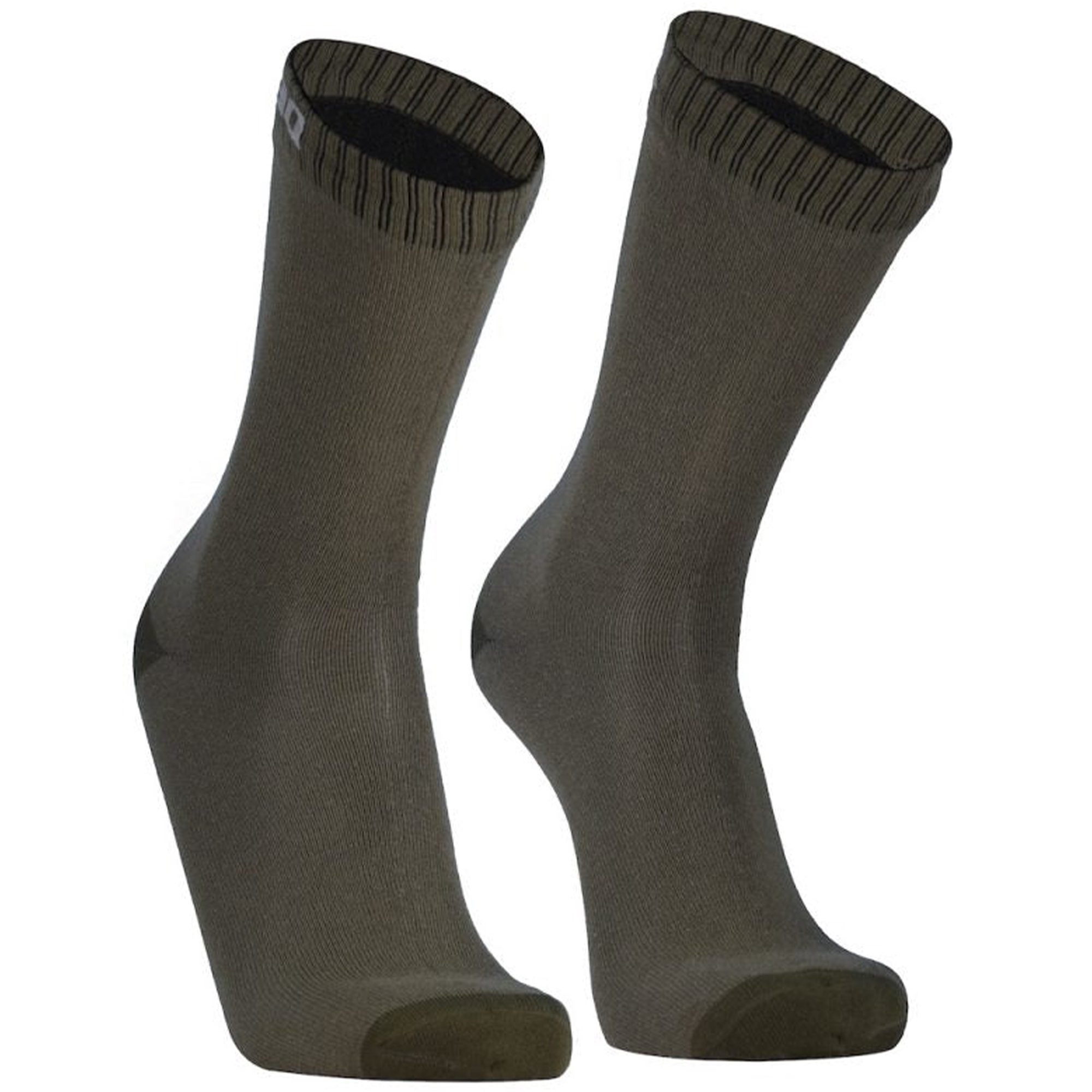 Dexshell Waterproof Ultra Thin Crew Cycling Socks Olive Green