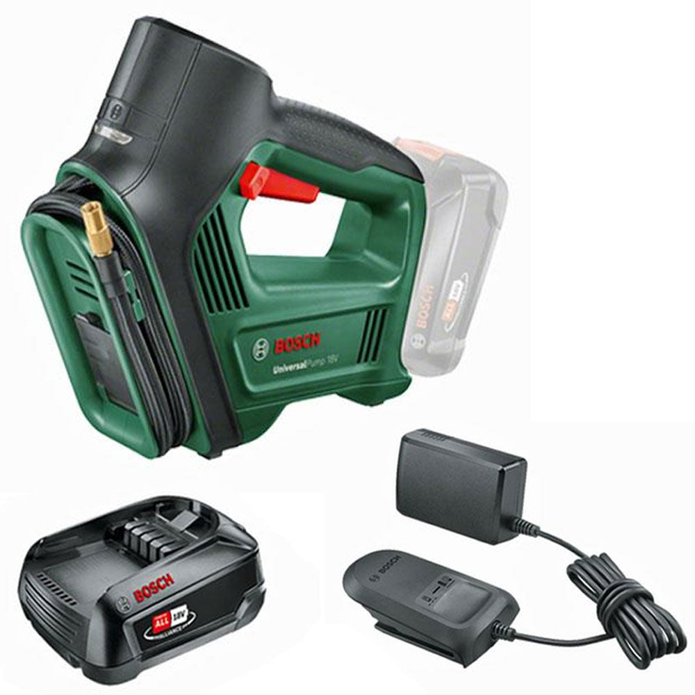 Bosch Cordless Universal Air Pump plus Battery and Charger Sprocket