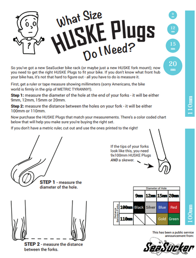 SeaSucker HUSKE Bike Rack Plugs