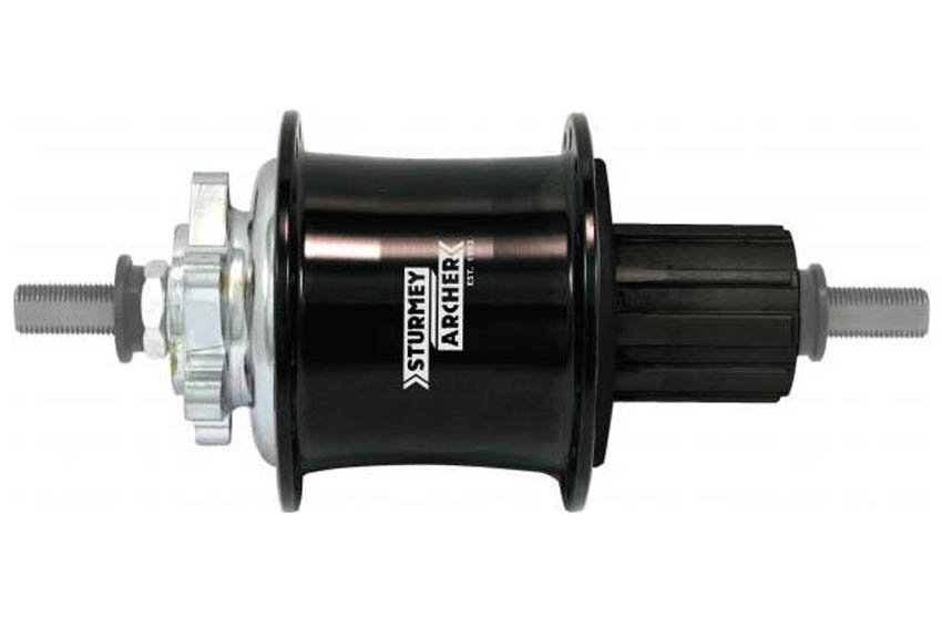 Sturmey Archer S30 3-Speed Coaster Brake Hub - 36 Hole, Silver