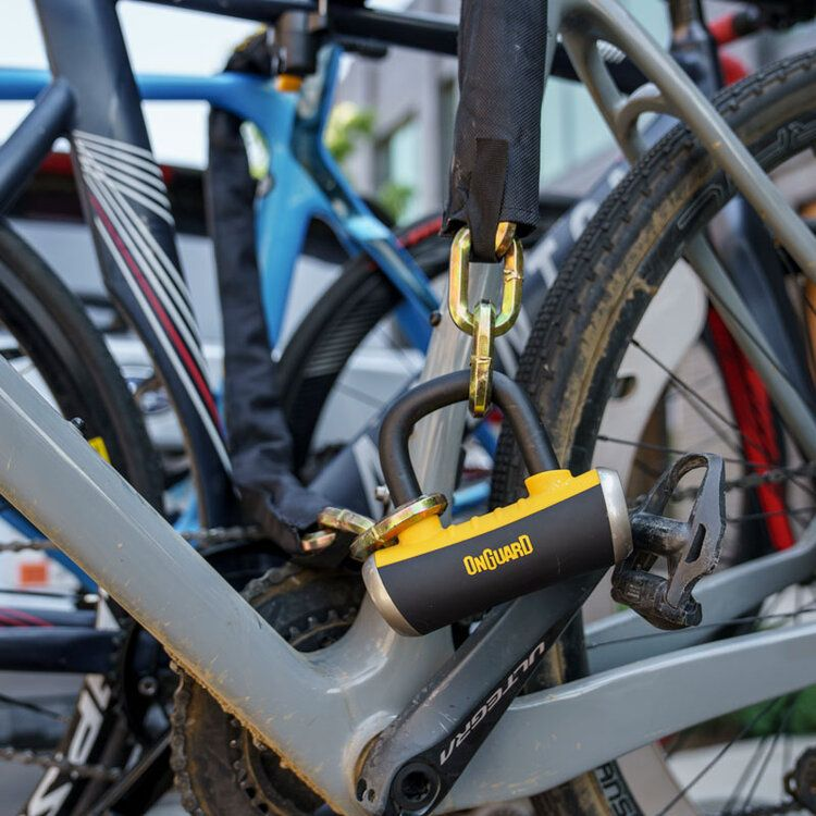 Bike Lock U OnGuard Bulldog 8012C Combo DT U-Lock &4 FT Cable Bike