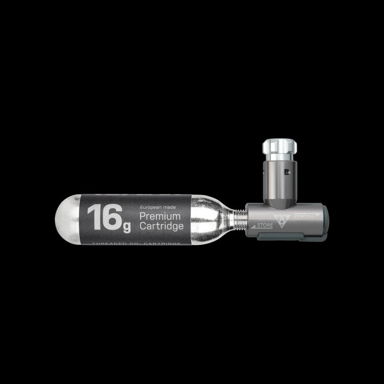 Topeak Airbooster Pump with 16G CO2 Cartridge & Sleeve