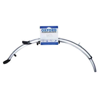Oxford 700c/27'' Std Wide 41mm Mudguards Silver