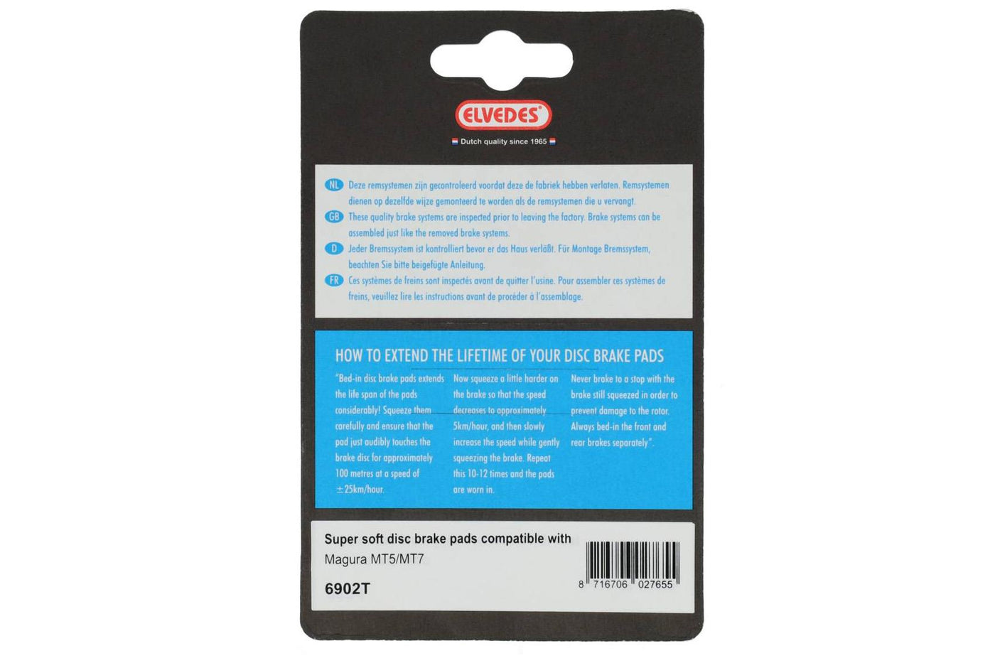 Elvedes 6902T Organic Super Soft for Magura MT5 MT7