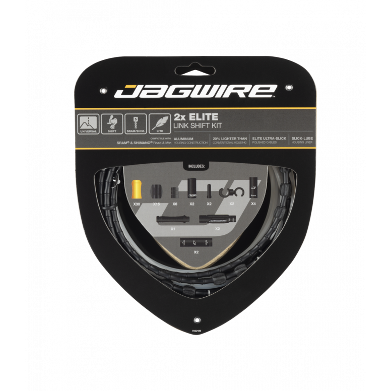 Jagwire Elite Link Shift Gear Cable Kit 2x