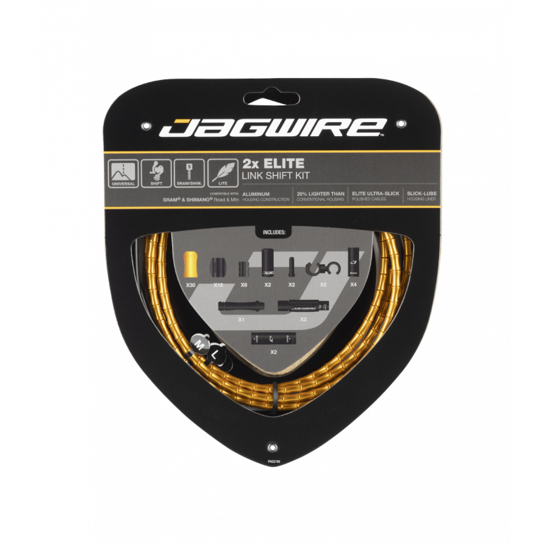 Jagwire Elite Link Shift Gear Cable Kit 2x