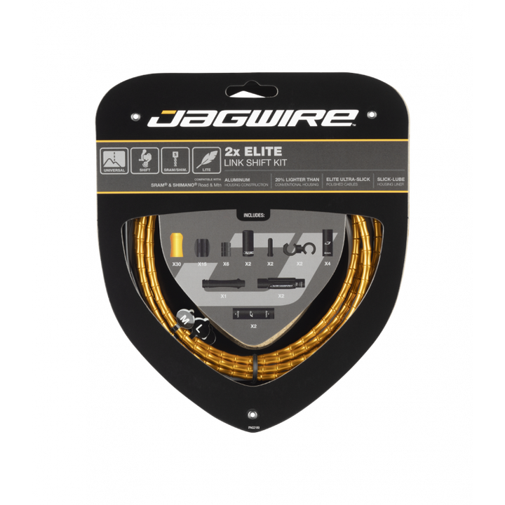 Jagwire Elite Link Shift Gear Cable Kit 2x