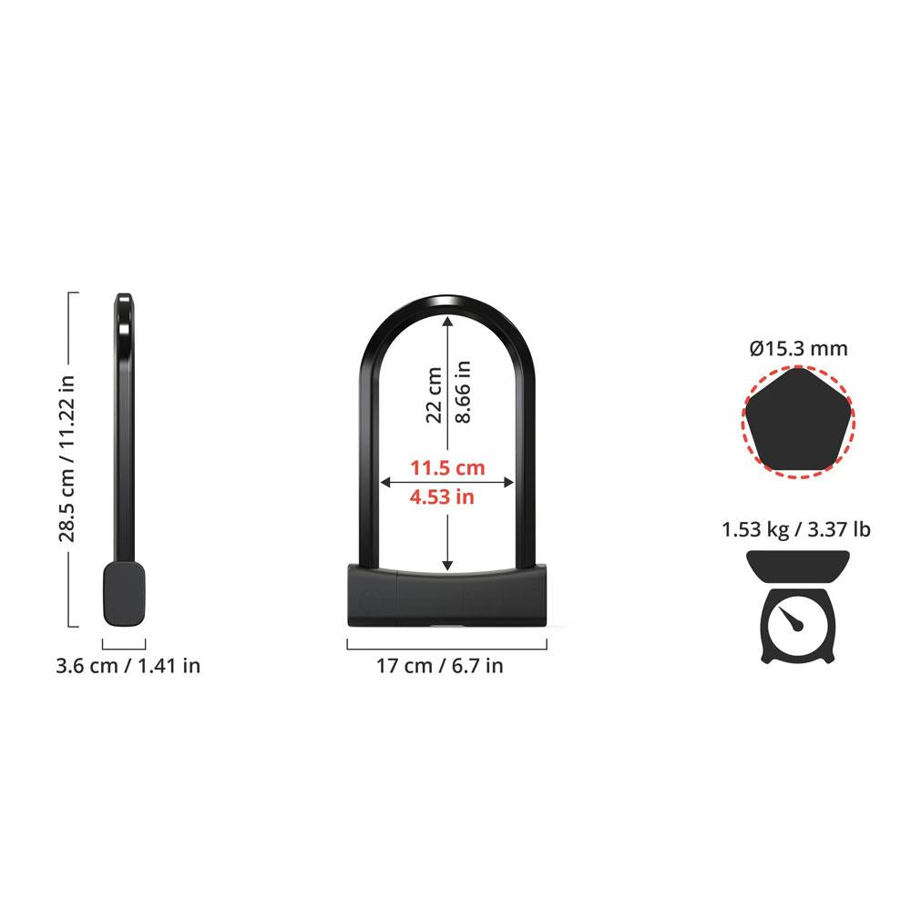 SeatyLock Mason U-Lock - Ex Display