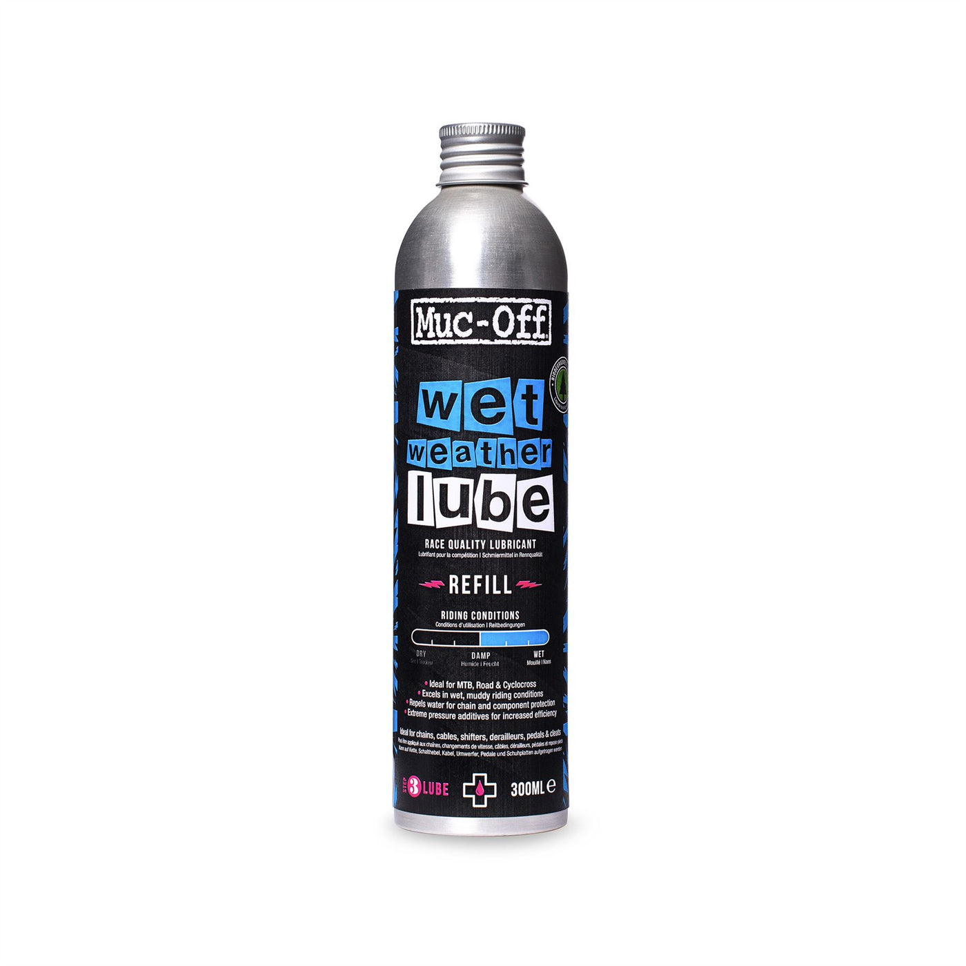Muc-Off Wet Weather Race Quality Lube - 300ml Refill Bottle