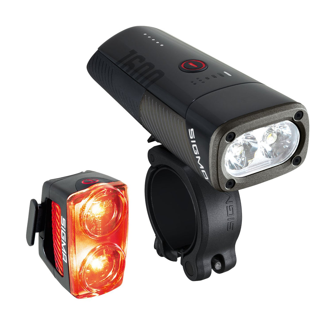 Sigma Buster 1600 &amp; RL 150 Bike Front and Rear Light set