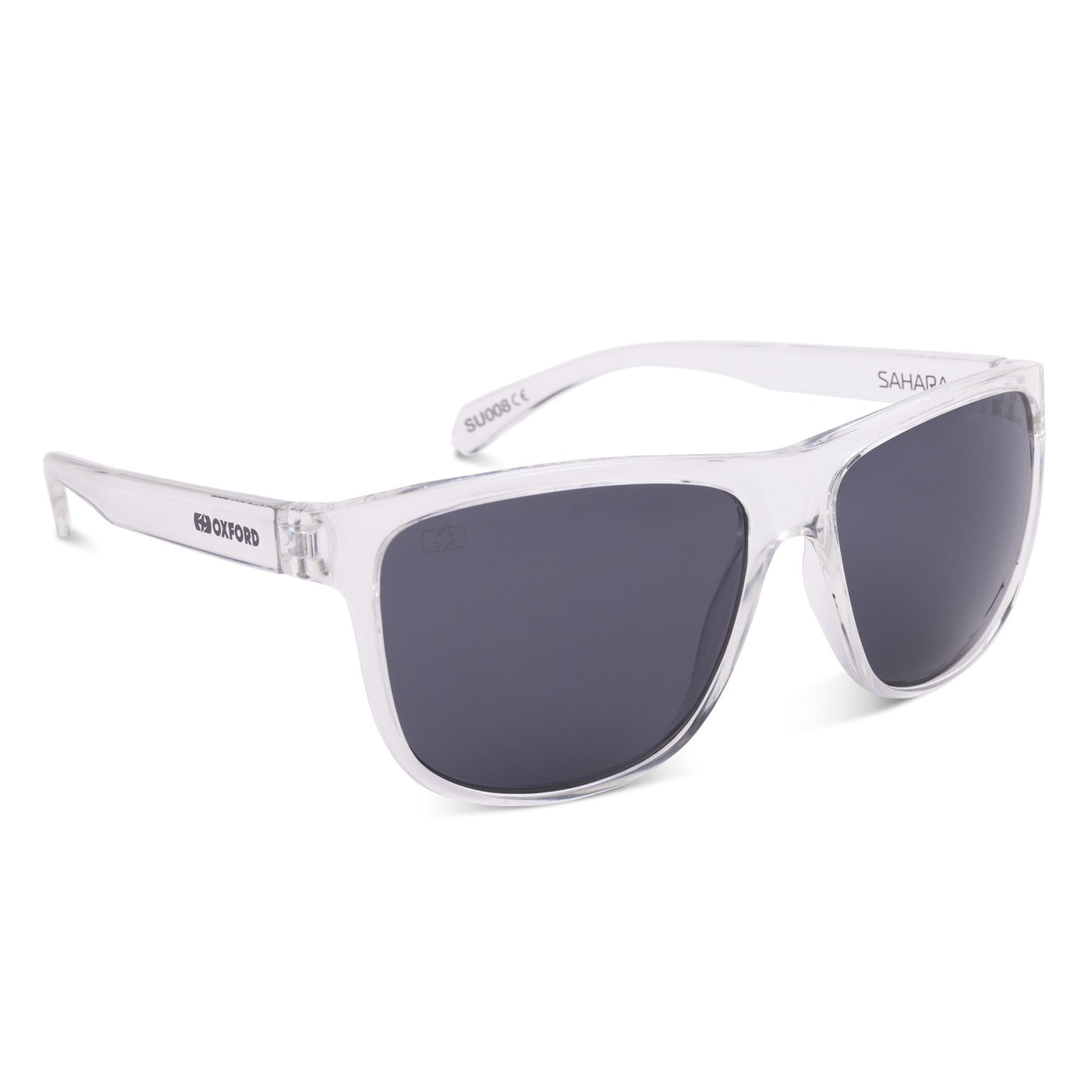 Oxford Cycling Sunglasses Sahara Clear Frame Smoke Lens