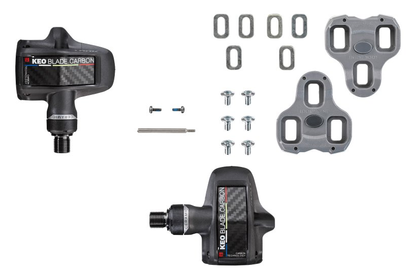 Look Keo Blade Carbon Ceramic TI Pedals with Keo Grip Cleat