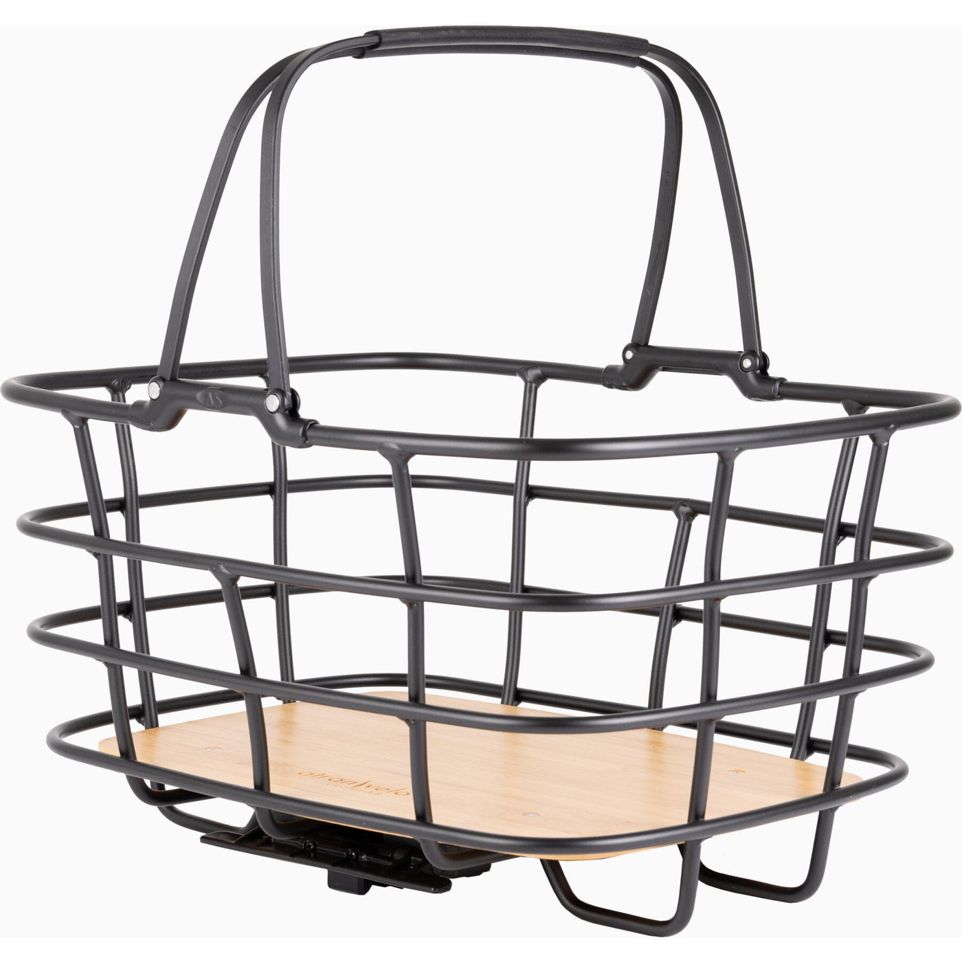 AtranVelo Cycle Basket AVS DUO Large Bamboo Base 27 Litre