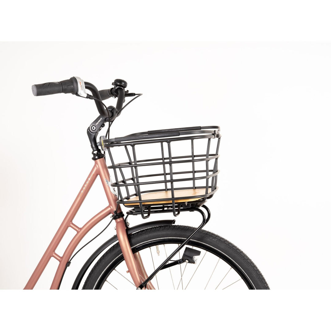 AtranVelo Cycle Basket AVS DUO Large Bamboo Base 27 Litre