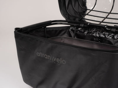 AtranVelo Rainy Duo Cycle Basket Rain Cover With Window