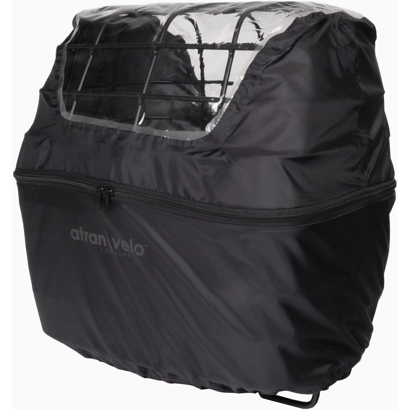 AtranVelo Rainy Duo Cycle Basket Rain Cover With Window