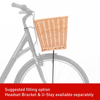 M Part Spitalfields Rectangular Bike Wicker Basket