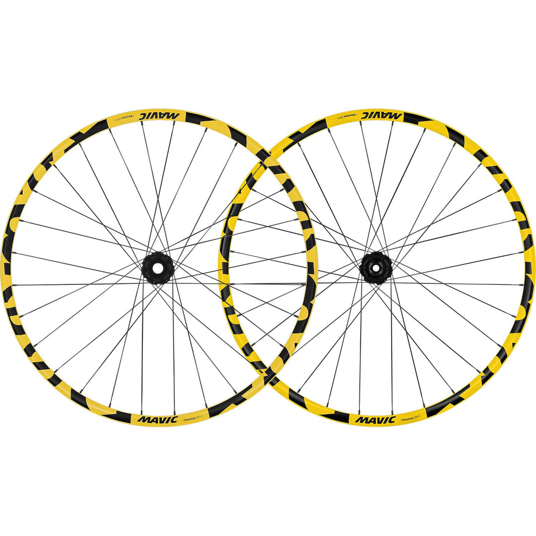 Mavic Deemax DH Yellow 29 6 Bolt Thru Axle Bike Wheels