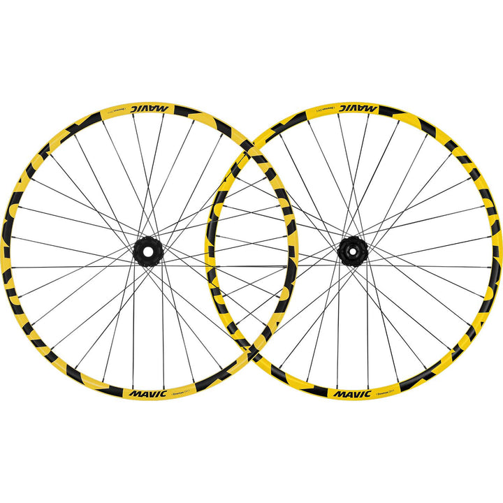 Mavic Deemax DH Yellow 29 6 Bolt Thru Axle Bike Wheels