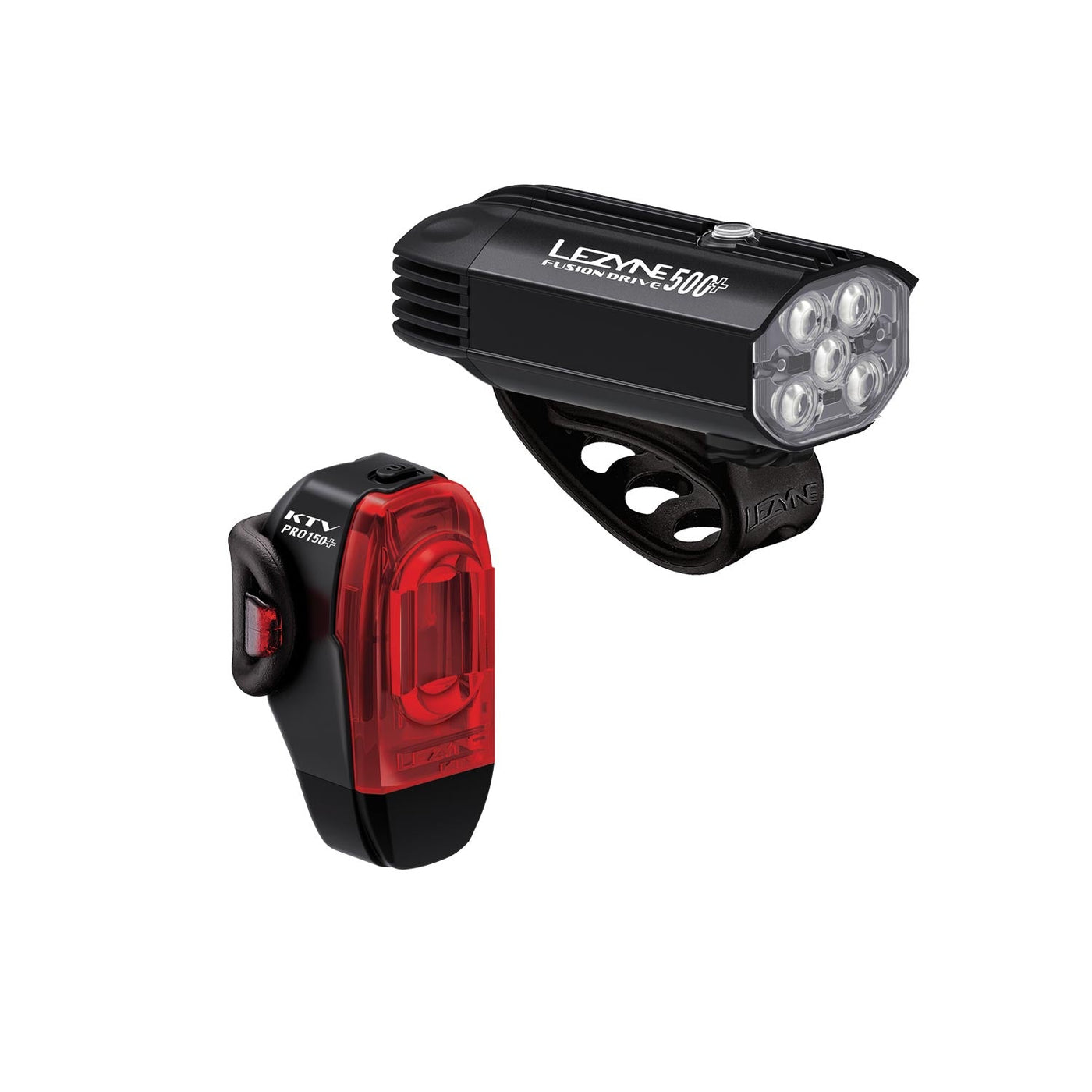 Lezyne Fusion Drive 500+ /  KTV Drive Pro+ Cycle Light Set