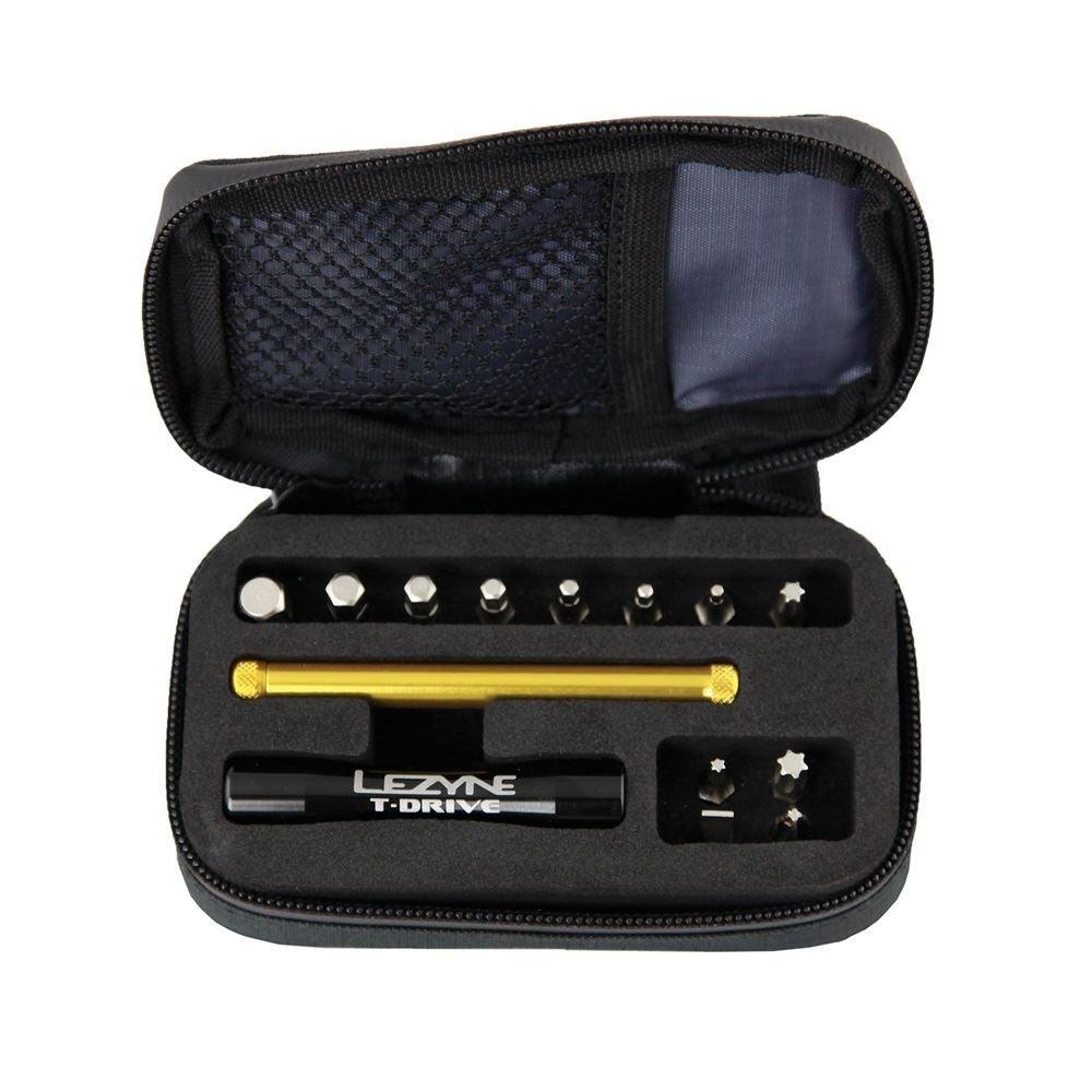 Lezyne T Drive Pocket Tool Kit Road Touring MTB - Black Nickel - Sprocket & Gear