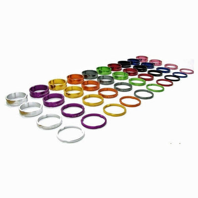 A2Z Anodised 1-1.8" Bicycle Headset Spacers 3/5/8/10mm - Purple - Sprocket & Gear
