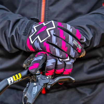 Muc-Off Ride Glove - Bolt Print - Sprocket & Gear