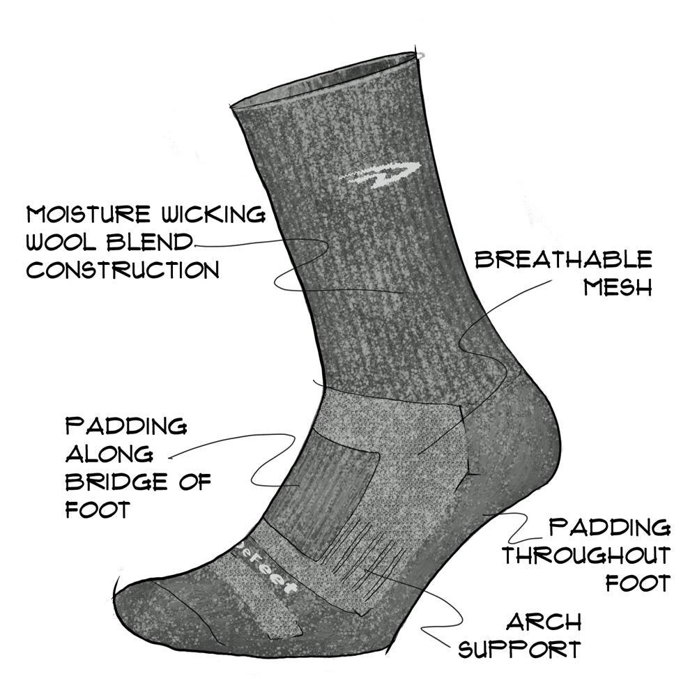 DeFeet Woolie Boolie 4" Baaad Sheep Socks - Charcoal - Sprocket & Gear