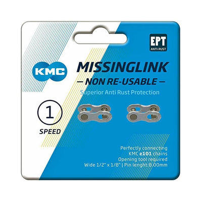 KMC Chain Connectors Single Speed - Sprocket & Gear