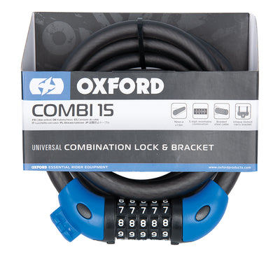 Oxford Combi 15 (Smoke) 15mm x 1500mm Bike Lock