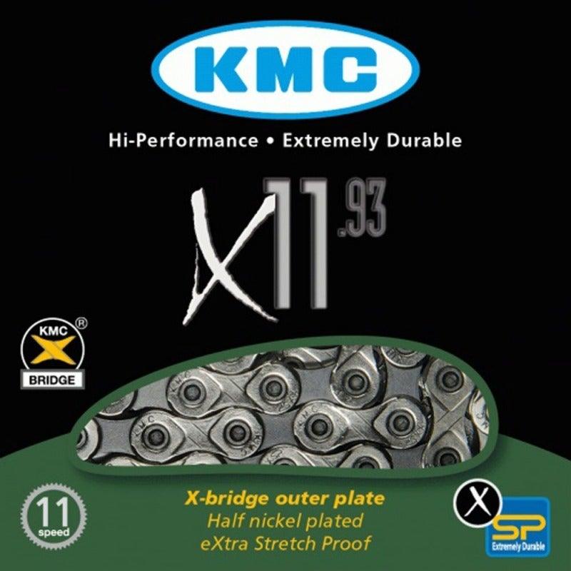 KMC X11.93 11-Speed Chain - 114 Link - Sprocket & Gear