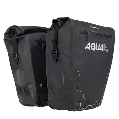 Oxford Aqua V 32 Double Pannier Bag Black
