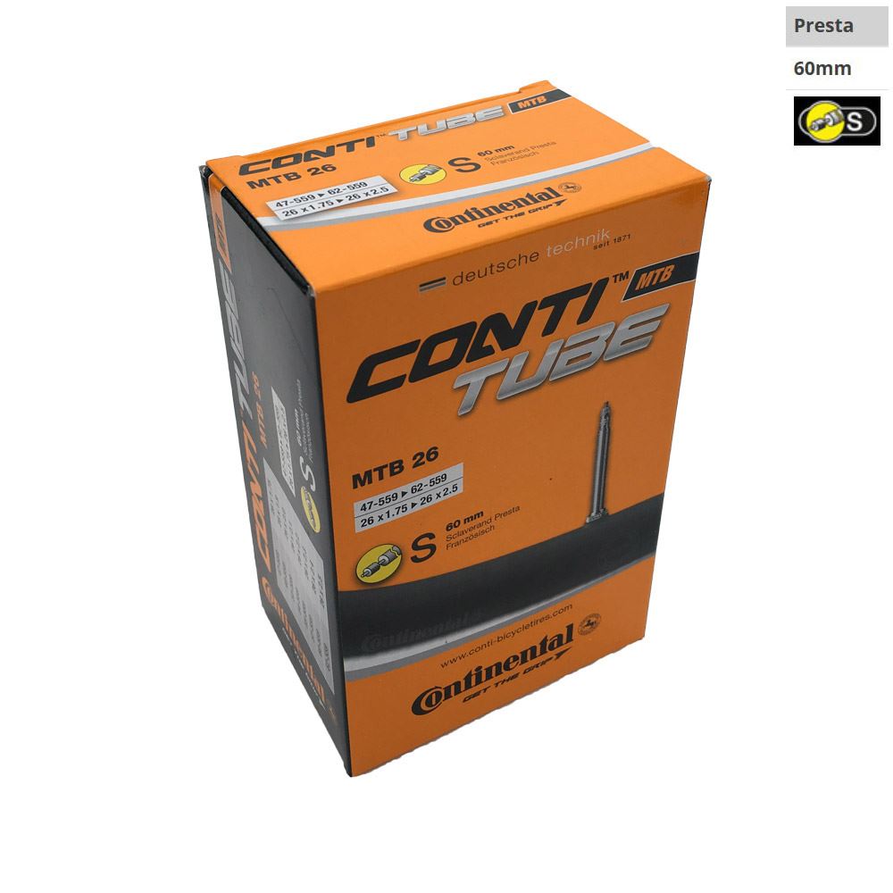 Continental MTB 26" x 1.75-2.5" - 60mm Presta