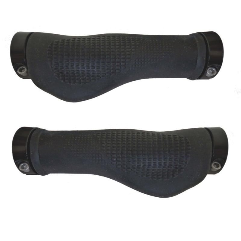 M Wave Ergonomic Grips - Black - Sprocket & Gear