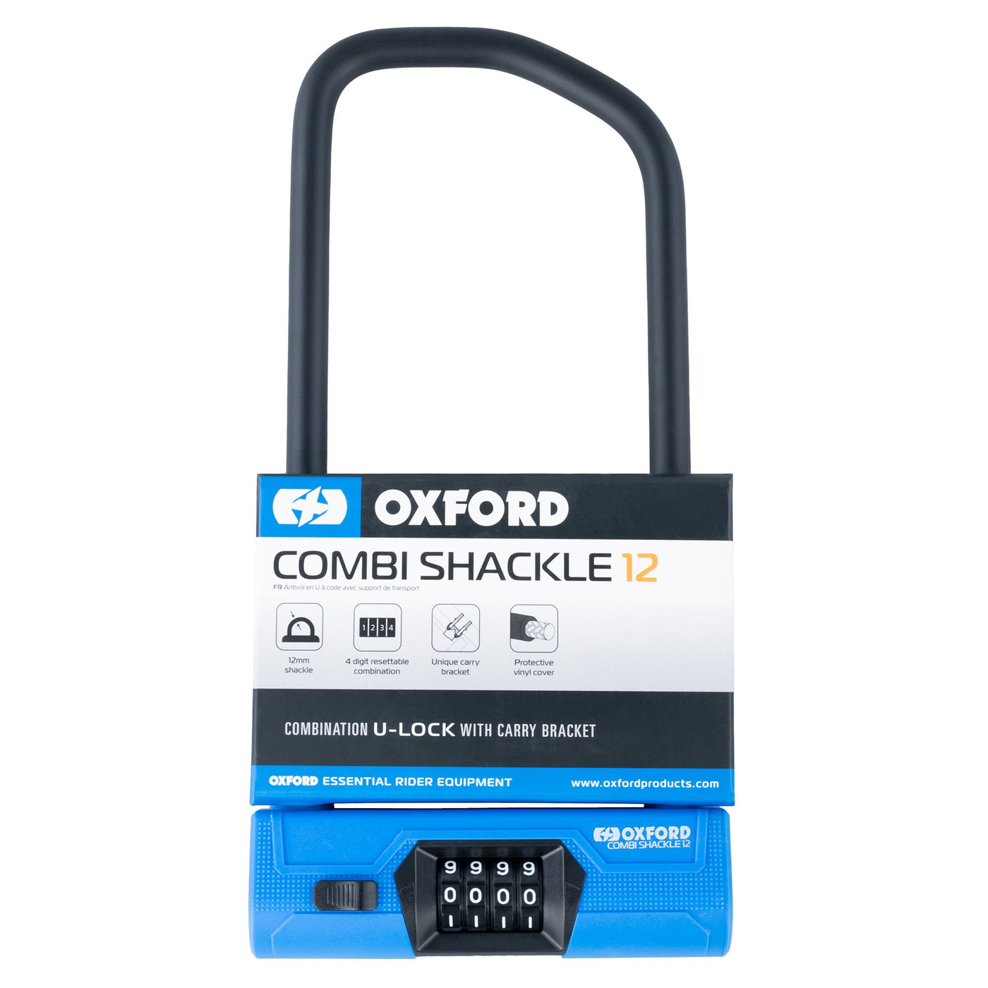 Oxford Combi Shackle 12 320mm x 153mm Bike Lock