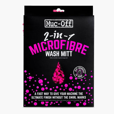 Muc-Off 2-in-1 Chenille Microfibre Wash Mitt - Sprocket & Gear