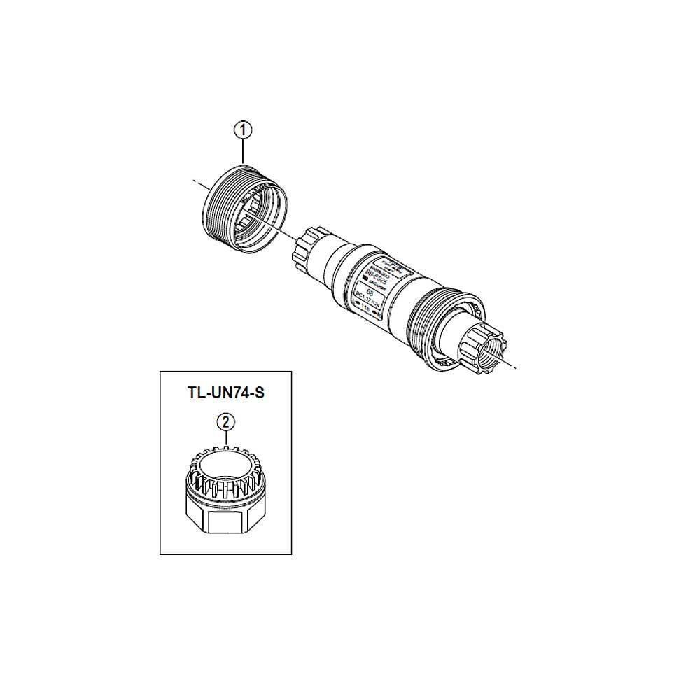 Boîtier De Pédalier SHIMANO ES300 Octalink - Dimensions 68 X 118 Mm - Neuf Sous Emballage