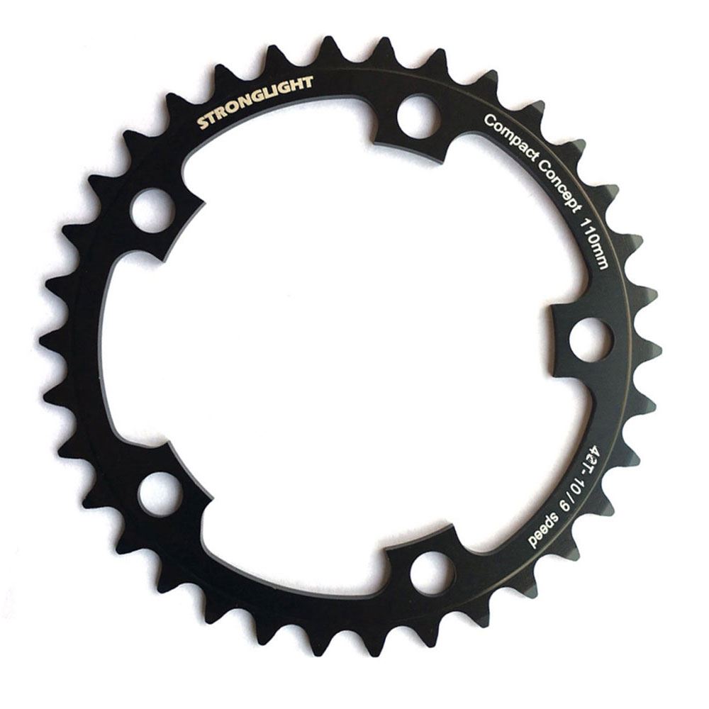 STRONGLIGHT DRILLIUM CHAINRING 50T 5holes SILVER CRANKSET PLATEAU VELO