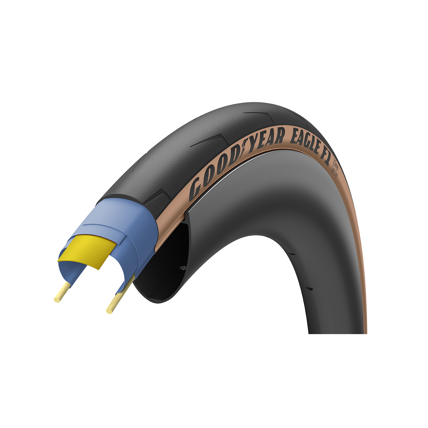 Goodyear Eagle F1 Tube Type Road Bike Tyre Tan – Sprocket & Gear