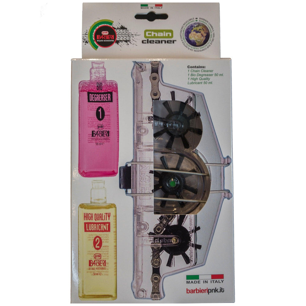 Barbieri BCH1 Chain Cleaner inc. 50ml detergent and lube - Sprocket & Gear