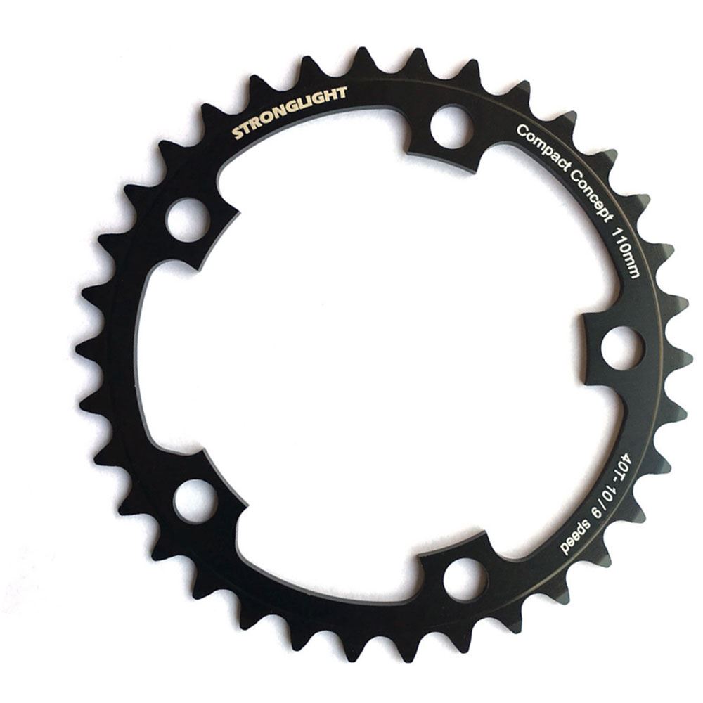 Stronglight Dural 5083 9/10 Speed Chainring 130mm BCD 46T In Black - Foto 2