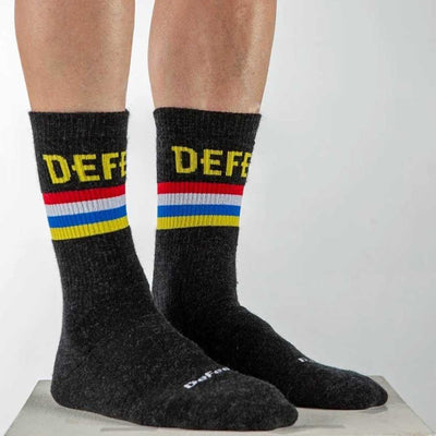 DeFeet Woolie Boolie Podium 6" Socks - Charcoal - Sprocket & Gear