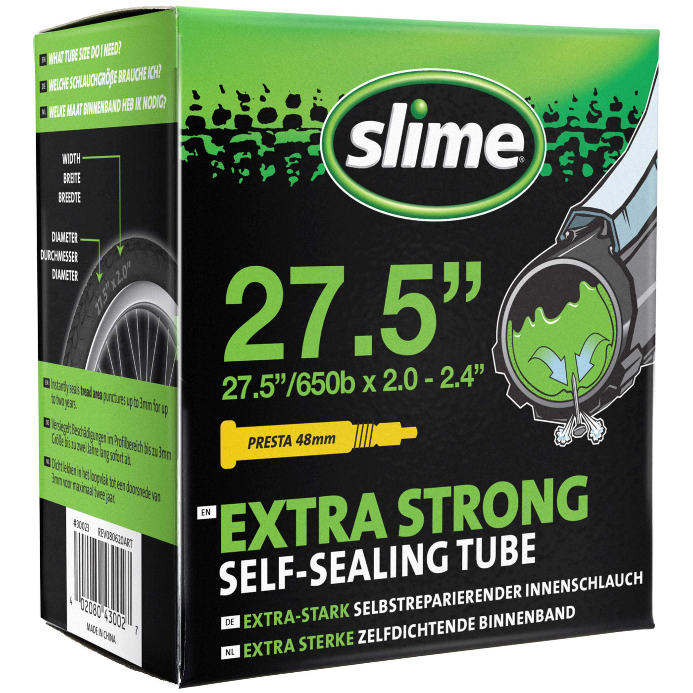 Slime Smart Tube - 27.5" x 2.00-2.40 - Presta Valve