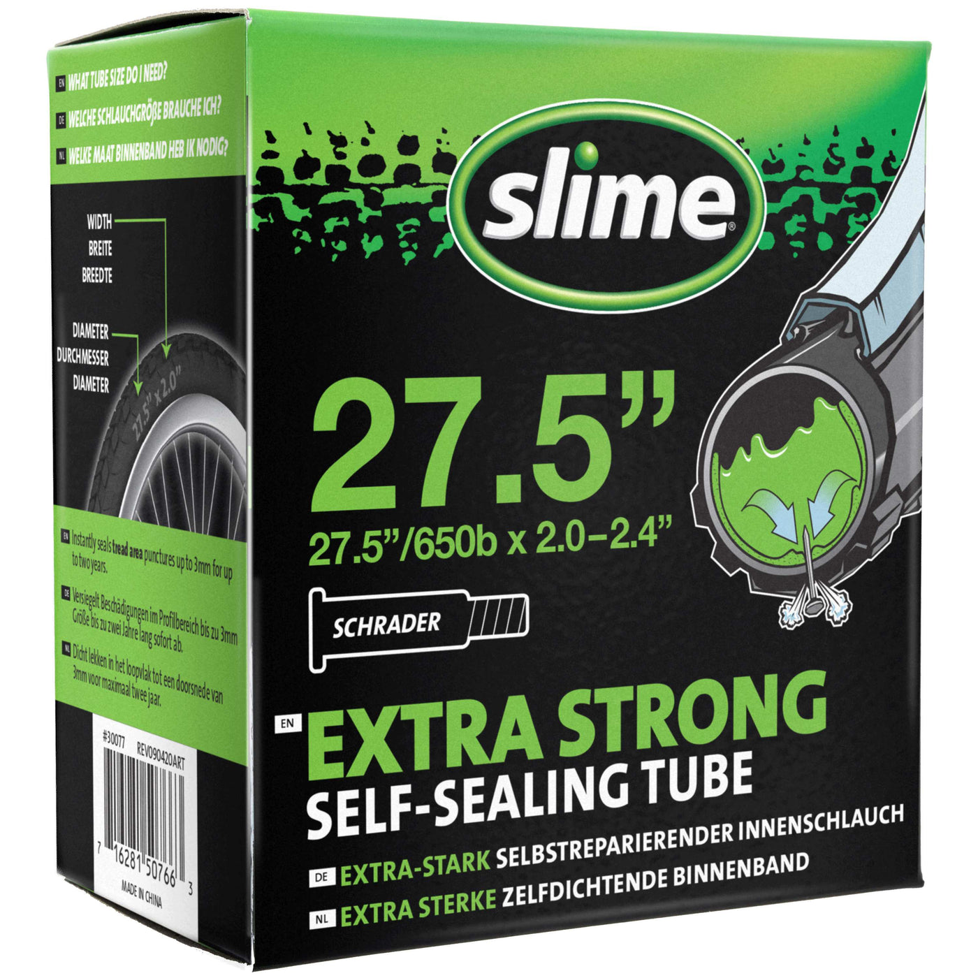 Slime Smart Tube - 27.5" x 2.00-2.40 - Schrader Valve